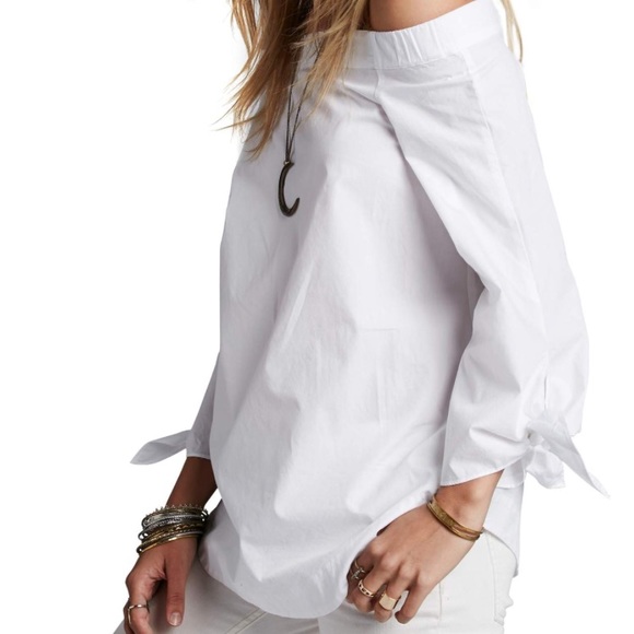 Free People Tops - Free People Show Some Shoulder White Blouse